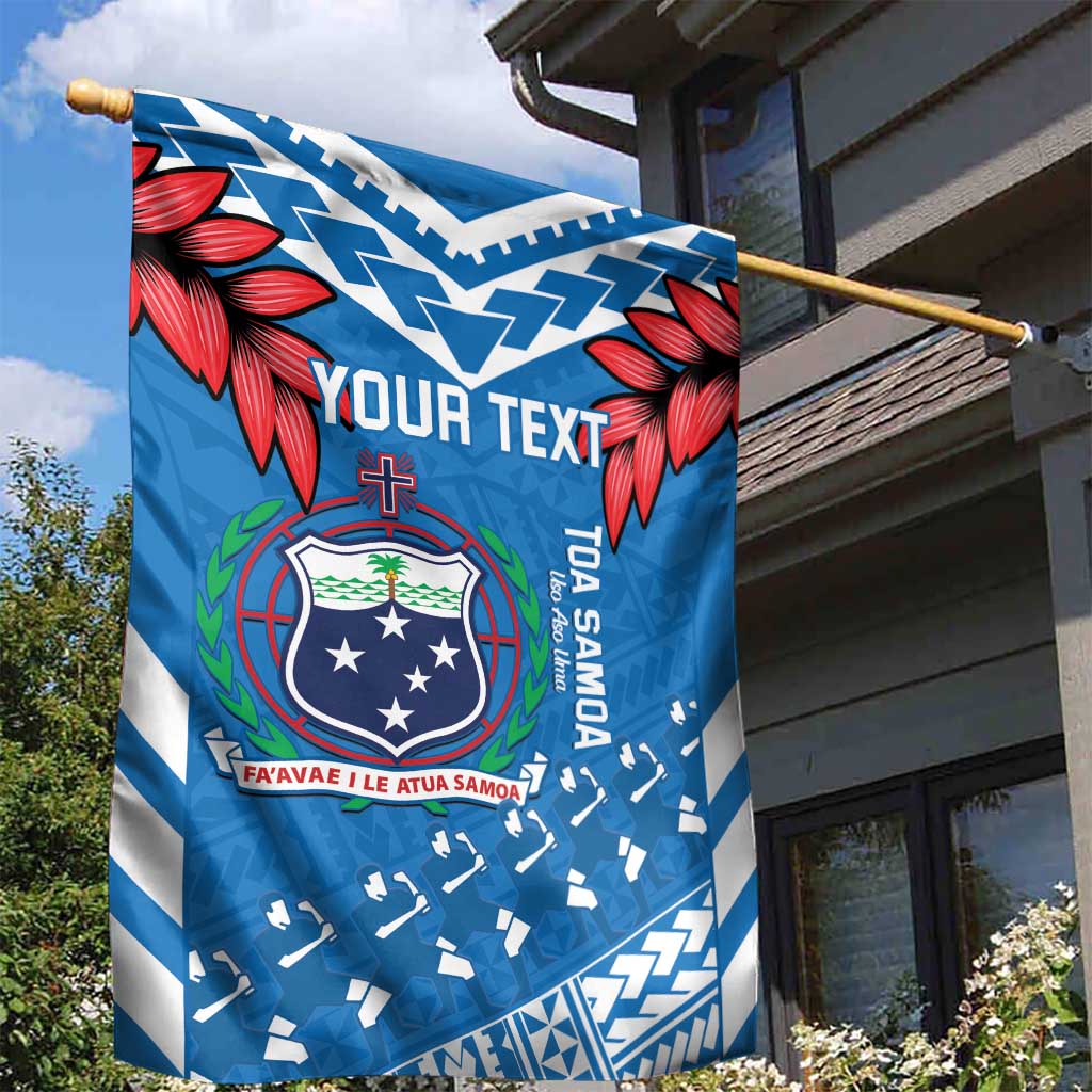 Custom Toa Samoa Rugby Garden Flag Samoan Siva Tau Uso Aso Uma LT14 - Polynesian Pride