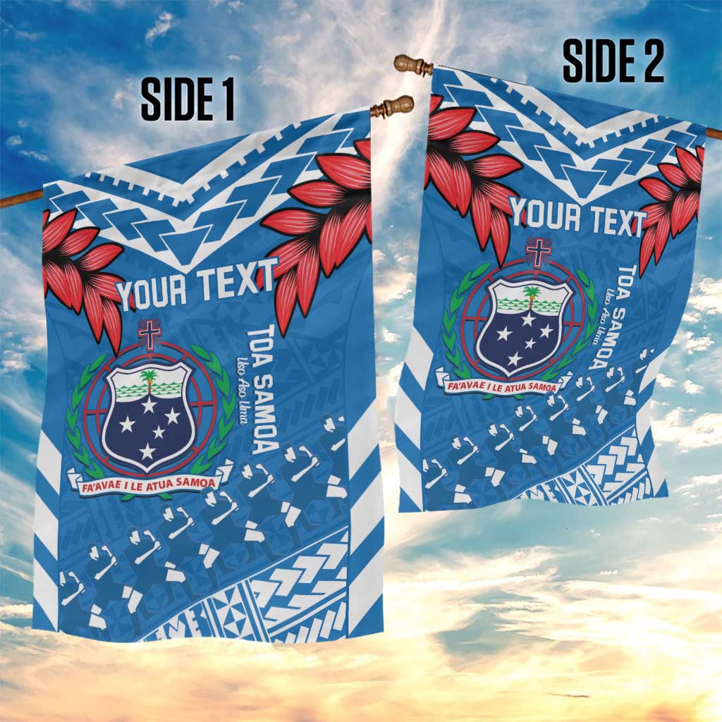 Custom Toa Samoa Rugby Garden Flag Samoan Siva Tau Uso Aso Uma LT14 - Polynesian Pride