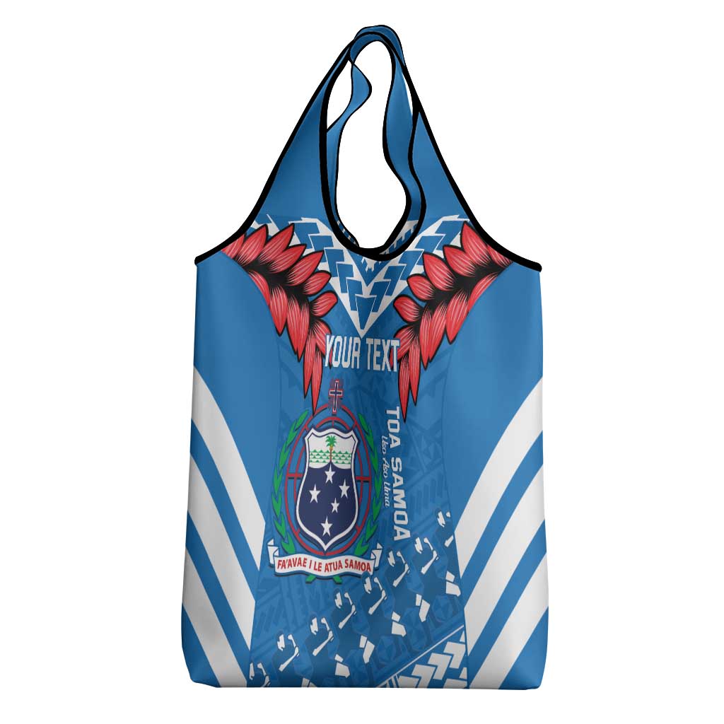 Custom Toa Samoa Rugby Grocery Bag Samoan Siva Tau Uso Aso Uma LT14 - Polynesian Pride