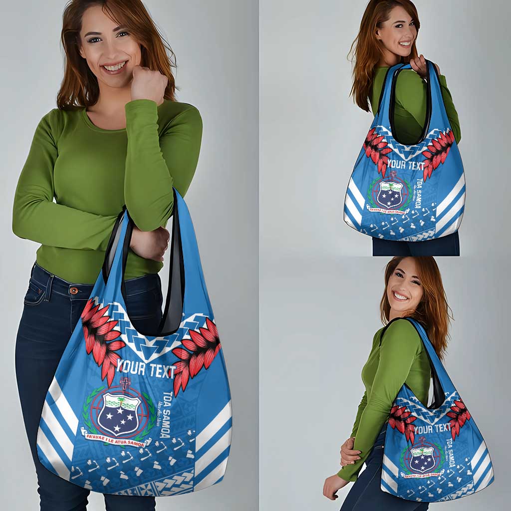 Custom Toa Samoa Rugby Grocery Bag Samoan Siva Tau Uso Aso Uma LT14 - Polynesian Pride