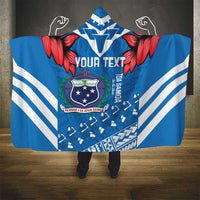 Custom Toa Samoa Rugby Hooded Blanket Samoan Siva Tau Uso Aso Uma LT14 - Polynesian Pride