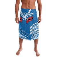 Custom Toa Samoa Rugby Lavalava Samoan Siva Tau Uso Aso Uma LT14 Blue - Polynesian Pride