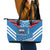 Custom Toa Samoa Rugby Leather Tote Bag Samoan Siva Tau Uso Aso Uma