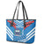 Custom Toa Samoa Rugby Leather Tote Bag Samoan Siva Tau Uso Aso Uma