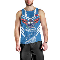 Custom Toa Samoa Rugby Men Tank Top Samoan Siva Tau Uso Aso Uma LT14 - Polynesian Pride