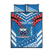 Custom Toa Samoa Rugby Quilt Bed Set Samoan Siva Tau Uso Aso Uma LT14 - Polynesian Pride