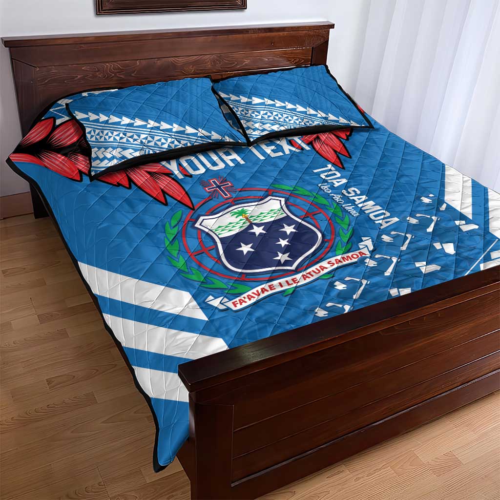 Custom Toa Samoa Rugby Quilt Bed Set Samoan Siva Tau Uso Aso Uma LT14 - Polynesian Pride