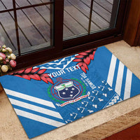 Custom Toa Samoa Rugby Rubber Doormat Samoan Siva Tau Uso Aso Uma LT14 - Polynesian Pride