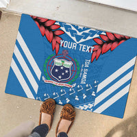 Custom Toa Samoa Rugby Rubber Doormat Samoan Siva Tau Uso Aso Uma LT14 - Polynesian Pride