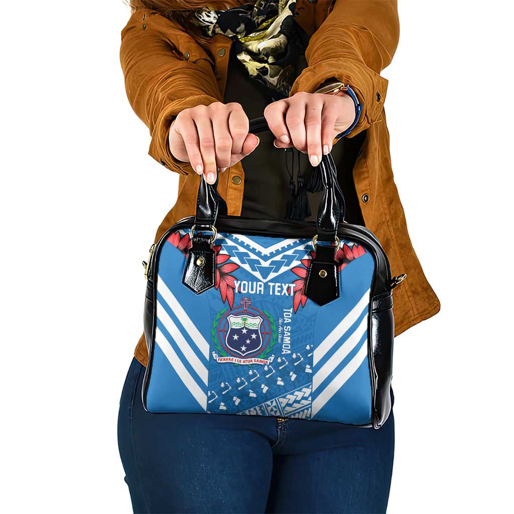 Custom Toa Samoa Rugby Shoulder Handbag Samoan Siva Tau Uso Aso Uma LT14 One Size Blue - Polynesian Pride