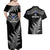 New Zealand Silver Fern Rugby Couples Matching Off Shoulder Maxi Dress and Hawaiian Shirt Go All Black 2023 World Cup LT14 - Polynesian Pride