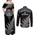 New Zealand Silver Fern Rugby Couples Matching Off Shoulder Maxi Dress and Long Sleeve Button Shirts Go All Black 2023 World Cup LT14 - Polynesian Pride