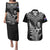 New Zealand Silver Fern Rugby Couples Matching Puletasi Dress and Hawaiian Shirt Go All Black 2023 World Cup LT14 Black - Polynesian Pride