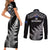 New Zealand Silver Fern Rugby Couples Matching Short Sleeve Bodycon Dress and Long Sleeve Button Shirts Go All Black 2023 World Cup LT14 - Polynesian Pride