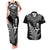 New Zealand Silver Fern Rugby Couples Matching Tank Maxi Dress and Hawaiian Shirt Go All Black 2023 World Cup LT14 Black - Polynesian Pride