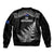 New Zealand Silver Fern Rugby Sleeve Zip Bomber Jacket Go All Black 2023 World Cup LT14 - Polynesian Pride