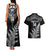 Personalised New Zealand Silver Fern Rugby Couples Matching Tank Maxi Dress and Hawaiian Shirt Go All Black 2023 World Cup LT14 - Polynesian Pride