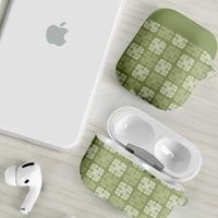 Vesuvian Green Palaka Quilt Hawaii AirPods Case Traditional Hawaii-plaid Pattern LT14 - Polynesian Pride