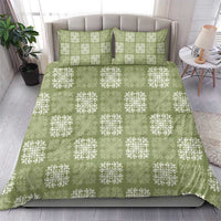 Vesuvian Green Palaka Quilt Hawaii Bedding Set Traditional Hawaii-plaid Pattern LT14 - Polynesian Pride