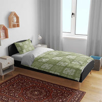 Vesuvian Green Palaka Quilt Hawaii Bedding Set Traditional Hawaii-plaid Pattern LT14 - Polynesian Pride
