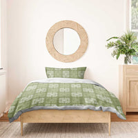 Vesuvian Green Palaka Quilt Hawaii Bedding Set Traditional Hawaii-plaid Pattern LT14 - Polynesian Pride