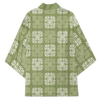 Vesuvian Green Palaka Quilt Hawaii Kimono Traditional Hawaii-plaid Pattern LT14 - Polynesian Pride
