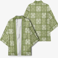 Vesuvian Green Palaka Quilt Hawaii Kimono Traditional Hawaii-plaid Pattern LT14 - Polynesian Pride