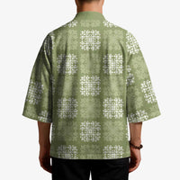 Vesuvian Green Palaka Quilt Hawaii Kimono Traditional Hawaii-plaid Pattern LT14 - Polynesian Pride