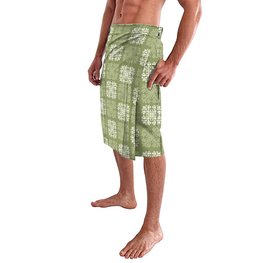 Vesuvian Green Palaka Quilt Hawaii Lavalava Traditional Hawaii-plaid Pattern LT14 - Polynesian Pride