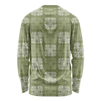 Vesuvian Green Palaka Quilt Hawaii Long Sleeve Shirt Traditional Hawaii-plaid Pattern LT14 - Polynesian Pride