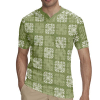 Vesuvian Green Palaka Quilt Hawaii Rugby Jersey Traditional Hawaii-plaid Pattern LT14 - Polynesian Pride