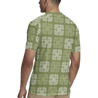 Vesuvian Green Palaka Quilt Hawaii Rugby Jersey Traditional Hawaii-plaid Pattern LT14 - Polynesian Pride