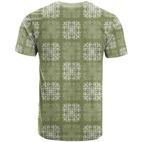 Vesuvian Green Palaka Quilt Hawaii T Shirt Traditional Hawaii-plaid Pattern LT14 - Polynesian Pride