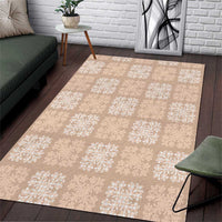Beige Palaka Quilt Hawaii Area Rug Traditional Hawaii-plaid Pattern LT14 Beige - Polynesian Pride