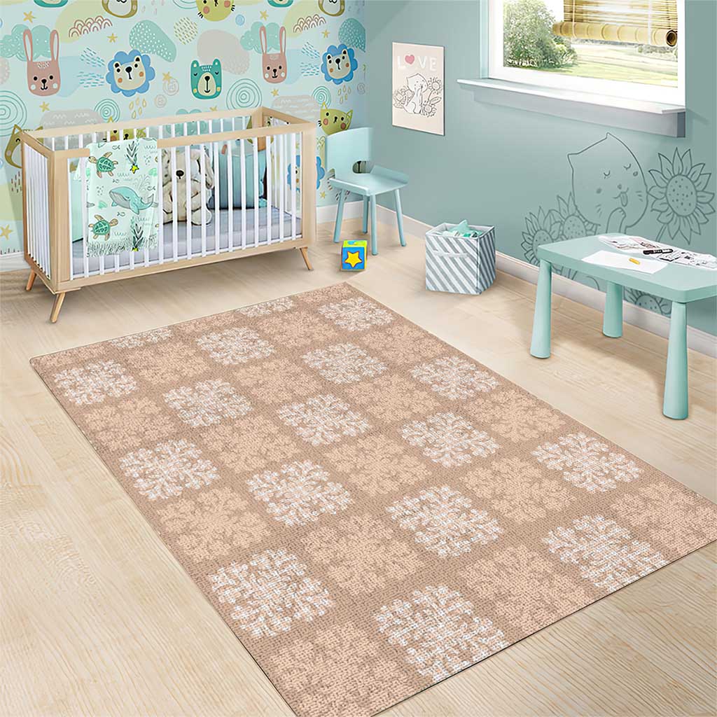 Beige Palaka Quilt Hawaii Area Rug Traditional Hawaii-plaid Pattern LT14 - Polynesian Pride