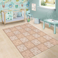 Beige Palaka Quilt Hawaii Area Rug Traditional Hawaii-plaid Pattern LT14 - Polynesian Pride