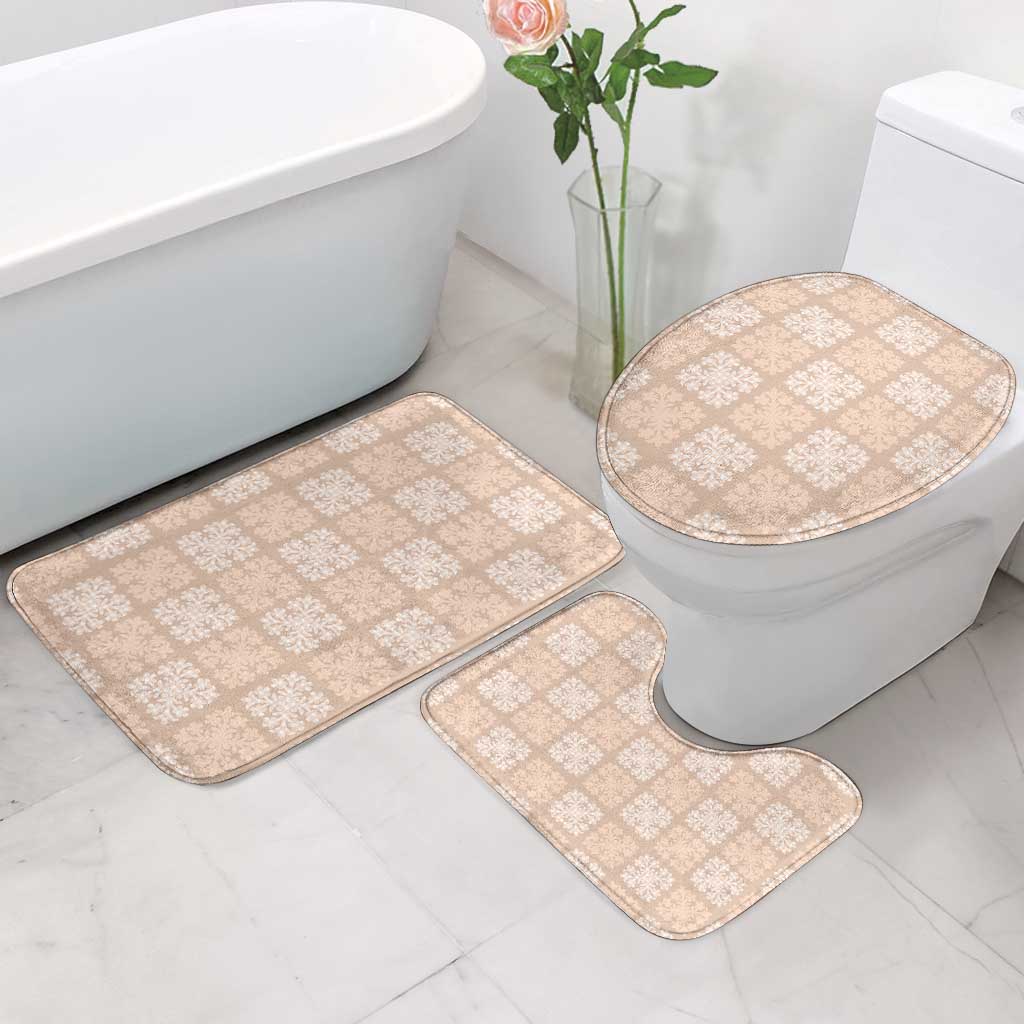Beige Palaka Quilt Hawaii Bathroom Set Traditional Hawaii-plaid Pattern LT14 - Polynesian Pride