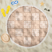 Beige Palaka Quilt Hawaii Beach Blanket Traditional Hawaii-plaid Pattern LT14 One Size 150cm Beige - Polynesian Pride