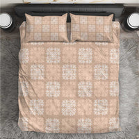 Beige Palaka Quilt Hawaii Bedding Set Traditional Hawaii-plaid Pattern LT14 Beige - Polynesian Pride