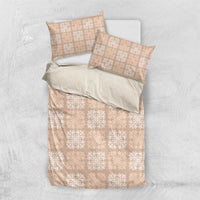 Beige Palaka Quilt Hawaii Bedding Set Traditional Hawaii-plaid Pattern LT14 US Twin 172cm x 218cm Beige - Polynesian Pride