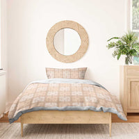 Beige Palaka Quilt Hawaii Bedding Set Traditional Hawaii-plaid Pattern LT14 - Polynesian Pride