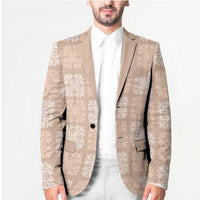 Beige Palaka Quilt Hawaii Blazer Traditional Hawaii-plaid Pattern LT14 - Polynesian Pride