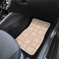 Beige Palaka Quilt Hawaii Car Mats Traditional Hawaii-plaid Pattern LT14 - Polynesian Pride