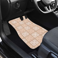 Beige Palaka Quilt Hawaii Car Mats Traditional Hawaii-plaid Pattern LT14 - Polynesian Pride