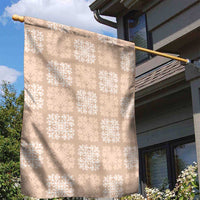 Beige Palaka Quilt Hawaii Garden Flag Traditional Hawaii-plaid Pattern LT14 - Polynesian Pride