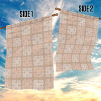 Beige Palaka Quilt Hawaii Garden Flag Traditional Hawaii-plaid Pattern LT14 - Polynesian Pride