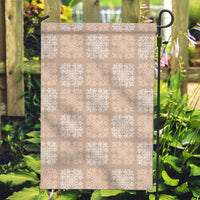 Beige Palaka Quilt Hawaii Garden Flag Traditional Hawaii-plaid Pattern LT14 Garden Flag Beige - Polynesian Pride
