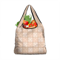 Beige Palaka Quilt Hawaii Grocery Bag Traditional Hawaii-plaid Pattern LT14 1-pack One Size Beige - Polynesian Pride
