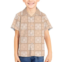 Beige Palaka Quilt Hawaii Hawaiian Shirt Traditional Hawaii-plaid Pattern LT14 - Polynesian Pride