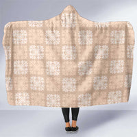 Beige Palaka Quilt Hawaii Hooded Blanket Traditional Hawaii-plaid Pattern LT14 One Size Beige - Polynesian Pride